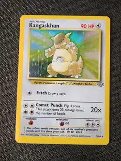 Pokemon TCG Kangaskhan Jungle 5/64 Holo Unlimited Holo Rare - Image 1