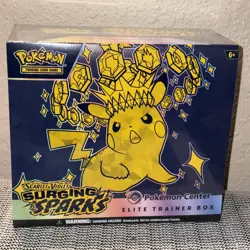 Surging Sparks Elite Trainer Box ETB Pokemon Center Exclusive New Sealed - Image 1
