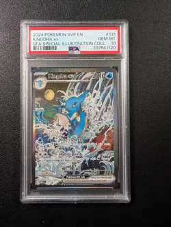 2024 POKEMON SVP EN-SV BLACK STAR PROMO #131 KINGDRA EX PSA 10 - Image 1