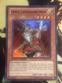 Yugioh: Ehren, Lightsworn Monk - CT08-EN016 - Super Rare - Limited Edition - NM - Image 1