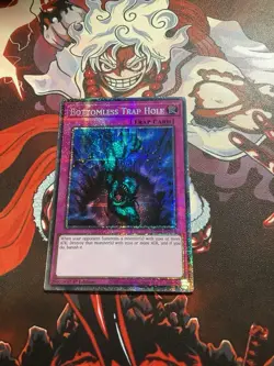 Yugioh! Bottomless Trap Hole, MP25-EN018, Starlight Rare, 1st Edition - Image 1