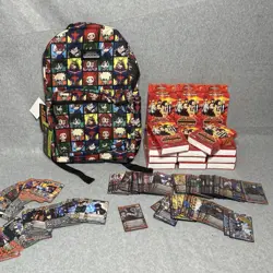 My Hero Academia Card Game Huge Lot Deck Boxes Back Pack + Foil Cards - Image 1