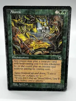 Aluren Tempest English MTG Magic the Gathering Card Damaged - Image 1