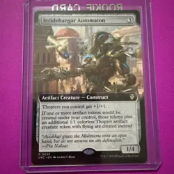 Stridehangar Automaton N/M Extended Art Aetherdrift MTG Magic The Gathering Card - Image 1