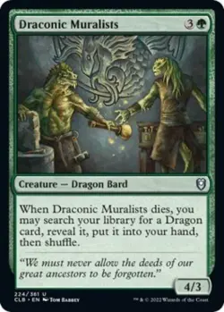 ~ Draconic Muralists ~ NM ~ Commander Legends: Battle for Baldur's Gate ~ MTG ~ - Image 1