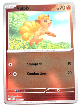 Pokemon Vulpix! + FREE extra Rare card! - Image 1