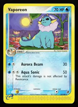 Vaporeon 25/100 Rare EX Sandstorm Pokemon Card - Image 1