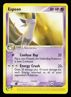 Espeon 16/100 Rare EX Sandstorm Pokemon Card - Image 1