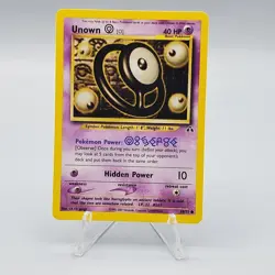 Unown O Neo Discovery 69/75 Vintage WOTC Pokemon Card TCG 2001 - Image 1