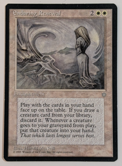 MTG Card - 1x Enduring Renewal - Ice Age - LP - Vintage Rare Magic The Gathering - Image 1