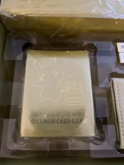 Pokemon 25th Anniversary Golden Box Japan sleeve case. NO CARDS & NO PROMO PACKS - Image 2