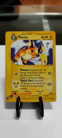 NM Raichu 61/165 Expedition Base Set Pokemon Card- Rare Non Holo - LP - Image 1