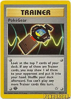 Pokemon Neo Genesis Rare Trainer PokeGear Card 88/111 UNLIMITED EDITION NOTFIRST - Image 1