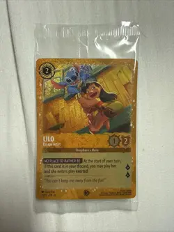 Disney Lorcana TCG Lilo Escape Artist Gold Foil Promo Card 25/P2 Sealed - Image 1