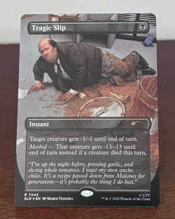 MTG Secret Lair x The Office Tragic Slip R FOIL #7043 Bonus Chase Card Magic - Image 1