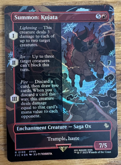 MTG Final Fantasy Commander, Summon: Kujata - Borderless Foil - Image 1