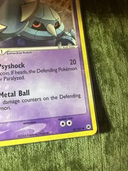 Metang 43/101 Reverse Holo EX Hidden Legends Pokemon Card 2004 - Image 5