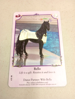 Bella Sara Bella's Ball Bello 6/55 Dance Partner Wife Bella Regular Horse Card - Image 1