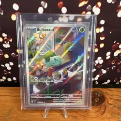 Pokemon TCG Bulbasaur Stellar Crown Illustration Rare Card 143/142 - Image 1