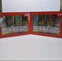 Pokemon 4 Mini Tins + 4 Promo Cards Bundle - 151 SAMS CLUB EXCLUSIVE BOTH SETS - Image 1