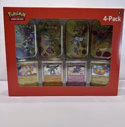 Pokemon 4 Mini Tins + 4 Promo Cards Bundle - 151 SAMS CLUB EXCLUSIVE BOTH SETS - Image 2