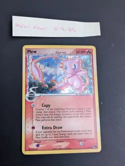 Pokemon Mew Delta Species Holo 003/017 Pop Series 5 Inverted Back Error - Image 1
