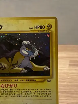Pokemon TCG Raikou Holo Rare Card Neo Revelation 13/64 Unlimited Japanese - Image 2