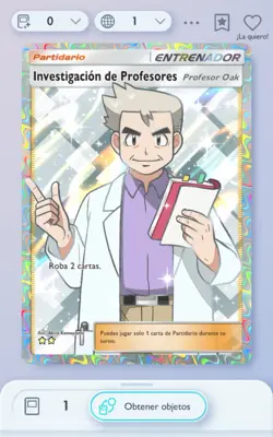 Pokemon TCG Pocket - Professor’s Research/Investigacion Profesores - Oak [ESP] - Image 1