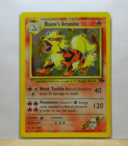👾 BLAINE'S ARCANINE #1 | 2000 POKEMON GYM CHALLENGE | Great Condition! - Image 1