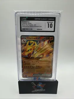 Pokemon 2024 Charizard ex 161 2024 Black Star Promos CGC 10 - Image 3