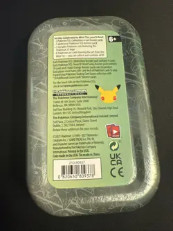 Empty 2021 Pokemon TCG Celebrations Mini Tin - Image 2