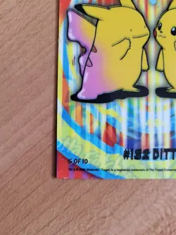 Topps Pokemon #132 Ditto Pikachu, 2000, Blue Logo, 5 of 10, Rare, Never Played - Image 5
