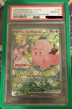 🔥 POKEMON JOURNEY TOGETHER #184 LILLIE'S CLEFAIRY EX PSA 10 Mystery Chaser Pack - Image 1