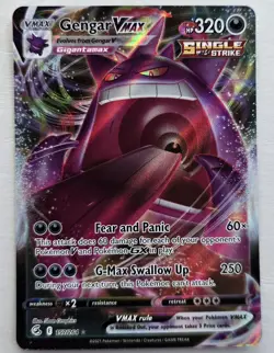 POKEMON TCG GENGAR VMAX (ULTRA RARE) 157/264 SWSH08: FUSION STRIKE - Image 1