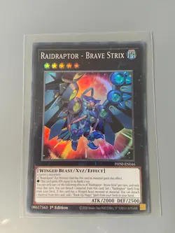 Raidraptor - Brave Strix - 1st Edition Super Rare PHNI-EN046 Yugioh - Image 1