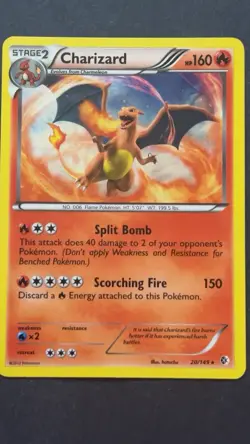 Pokemon TCG 2012 Boundaries Crossed Charizard #20/149 Holo Rare Raw Card - Image 1