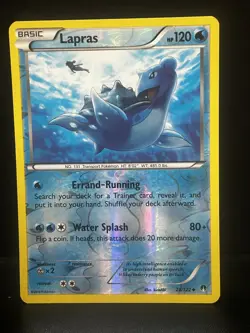 Lapras 28/122 Reverse Holo XY BREAKpoint Pokemon Card LP - Image 1