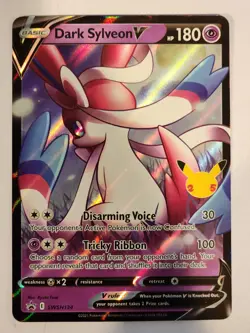 Dark Sylveon V SWSH134 SWSH: Sword & Shield Promo Cards Holo Black Star Promo:NM - Image 1