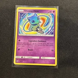 Pokemon TCG Shining Mew 40/73 Shining Legends Holo Card - Near Mint - Image 1