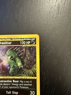 Pokemon TCG Tyranitar Aquapolis Holo Card H28/32 E Reader Excellent Condition - Image 4