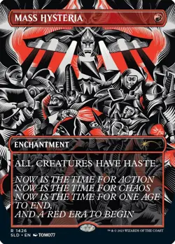 1 x FOIL Mass Hysteria NM Foil Secret Lair MTG English 1426 SLD - Image 1
