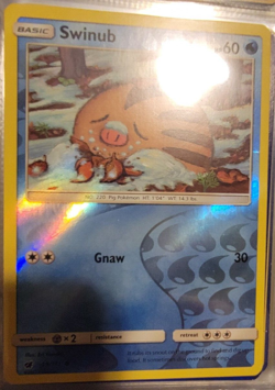 Reverse Holo Foil Swinub # 19/111 Crimson Invasion Set Pokemon Cards NM/MINT - Image 1