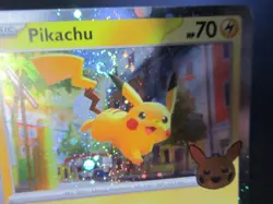 PIKACHU HOLO POKEMON CARD 018/091 TRICK OR TRADE W/ SWIRL NEVER PLAYED NM- - Image 3