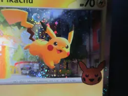 PIKACHU HOLO POKEMON CARD 018/091 TRICK OR TRADE W/ SWIRL NEVER PLAYED NM- - Image 4