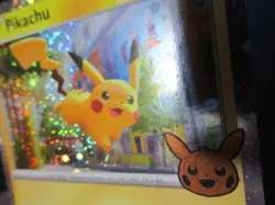 PIKACHU HOLO POKEMON CARD 018/091 TRICK OR TRADE W/ SWIRL NEVER PLAYED NM- - Image 5