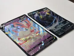 2x LOT - Sylveon 074/203 Evolving Skies + Umbreon V SWSH203 Promo Card Holo - NM - Image 3
