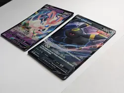 2x LOT - Sylveon 074/203 Evolving Skies + Umbreon V SWSH203 Promo Card Holo - NM - Image 4