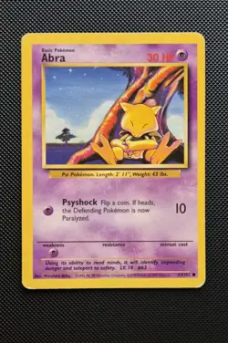 Pokemon TCG Abra/Base Set/Card 43/102 / LP - Image 1