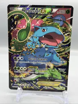 Venusaur EX XY123, XY Promos (PR) Holo Pokemon Card, DMG - Image 1