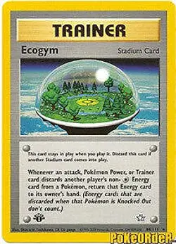 Neo Genesis Rare Trainer - Ecogym Card 84/111 UNLIMITED EDITION NOT FIRST - Image 1